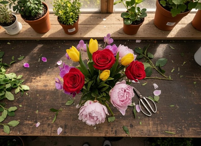 Flores frescas para decoración de hogar en Pontevedra - Imagen 1